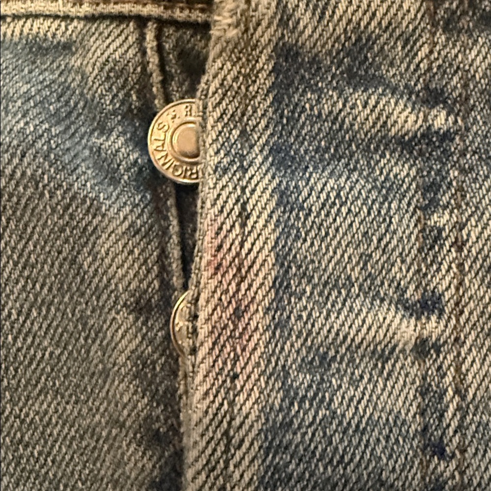 Re/Done Light Blue Straight-Leg Women's Jeans - Picture 4 of 4